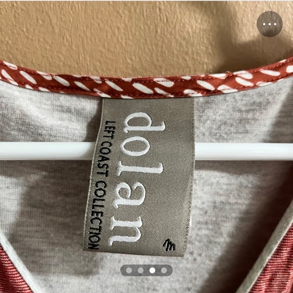 Dolan Left Coast Red Dress with Tie Sz M - Picture 3 of 4